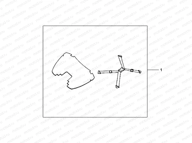08P-11-01 TOP BOX MAT & STRAP SET