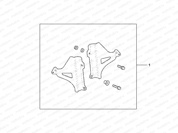 08P-53-01 RADIATOR BRACES