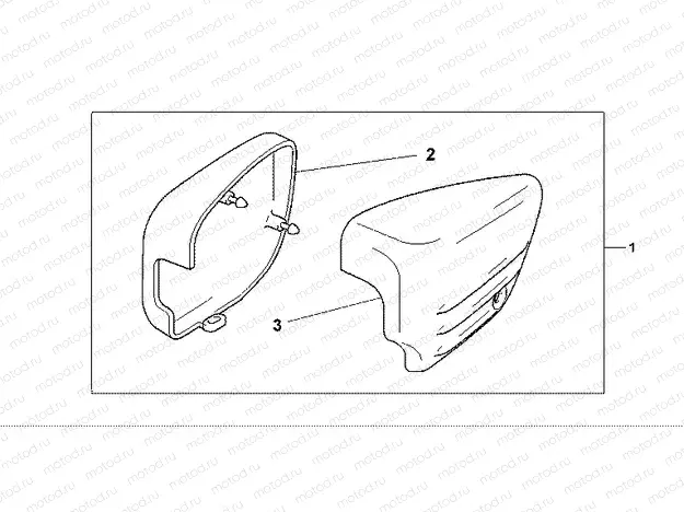08P-55-02 CROME SIDE COVER
