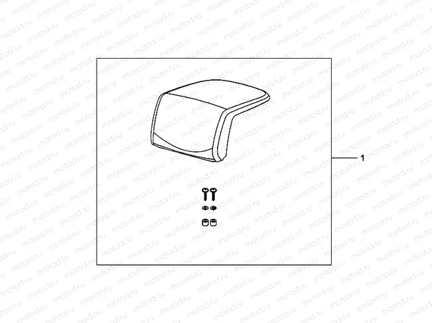 08P-60-04 TOP BOX PILLION PAD (TOP)