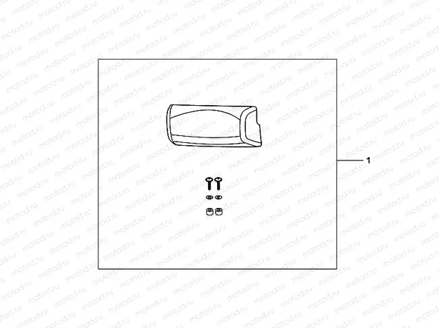 08P-60-05 TOP BOX PILLION PAD (LOW)