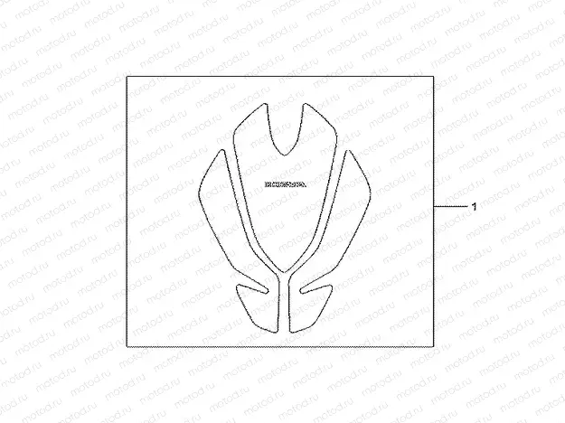 08P-61-02 TANK PAD TULIP SHAPE