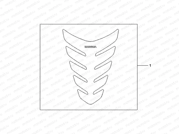 08P-61-06 TANK PAD HERRINGBONE SHAPE