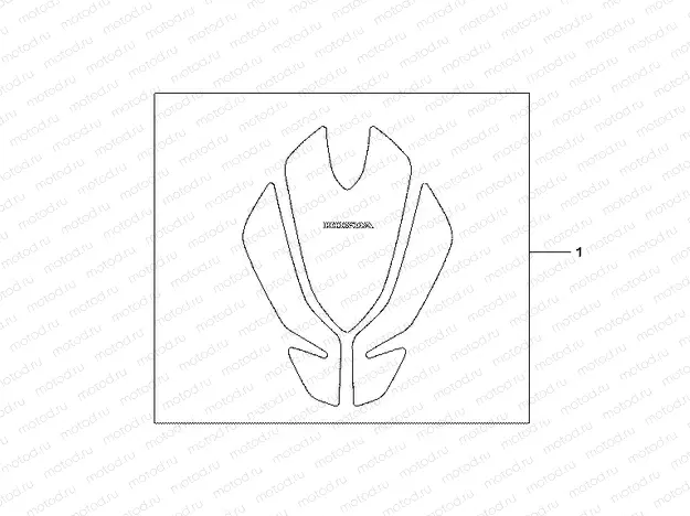 08P-61-07 TANK PAD TULIP SHAPE
