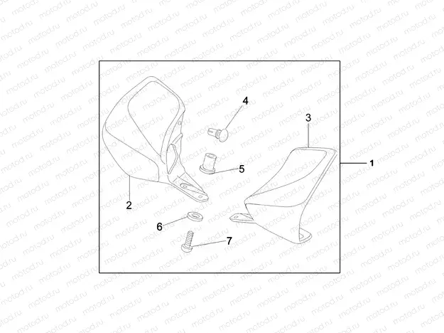 08P-70-01 KIT, KNUCKLE VISOR