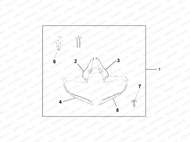 08P-72-01 MIRROR DEFLECTOR