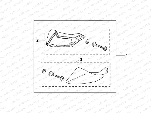 08R-71-01 KIT, FOOT DEFLECTO