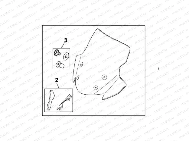 08R-80-01 HIGH WINDSCREEN