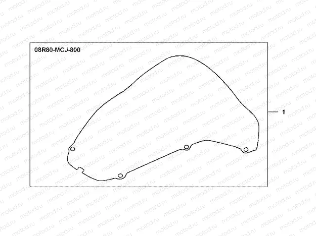 08R-80-01 WINDSHIELD
