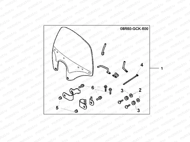 08R-80-01 WINDSHIELD