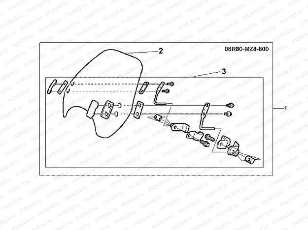 08R-80-01 WINDSHIELD SET