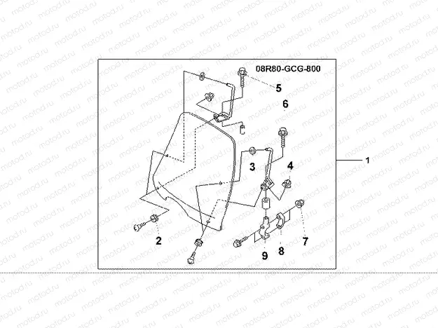 08R-80-01 WINDSHIELD SGX50 SKY