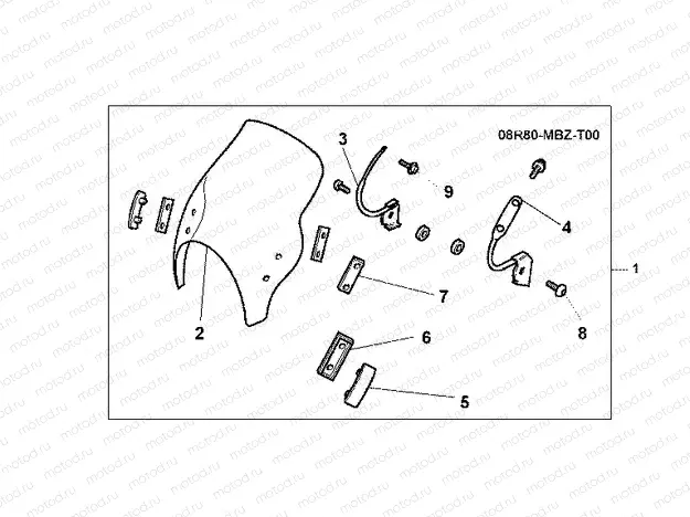 08R-80-02 METER VISOR