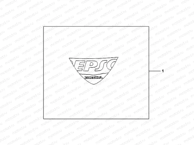 08R-80-04 EPSO STICKER FIREBLADE WS