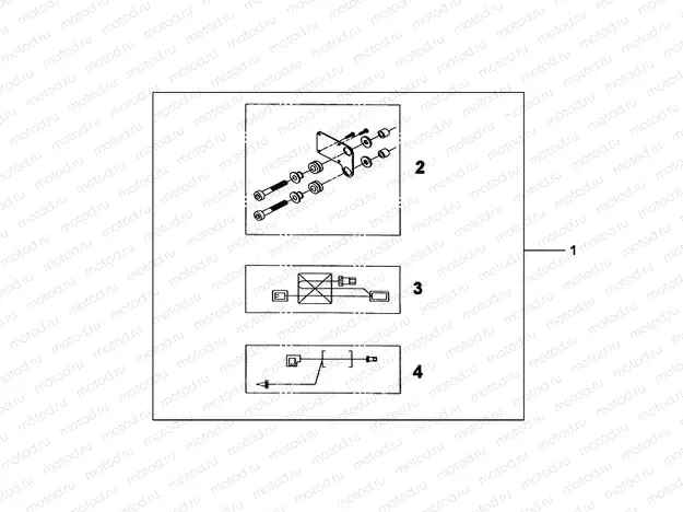 08T-49-01 HEATED GRIP ATT. KIT