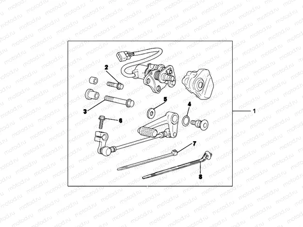 08U-70-01 KIT, DCT PEDAL SHI