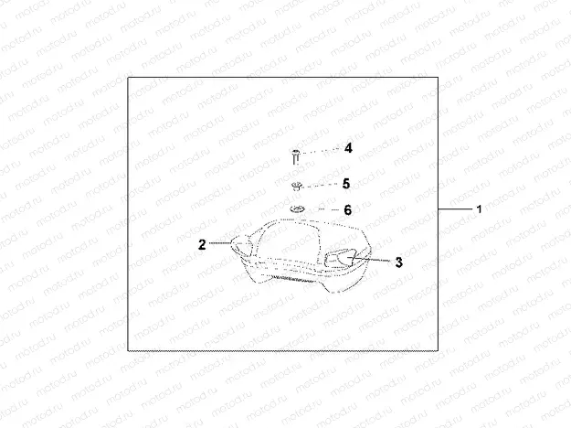 08U-91-02 PILLION ARM REST SET