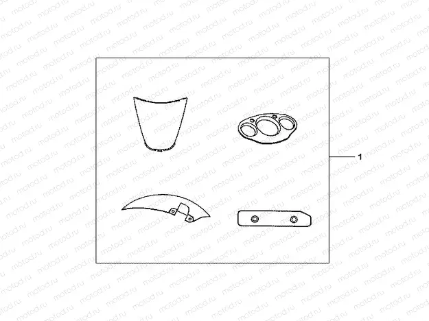 08Z-51-01 ON-ROAD PRINTED PARTS KIT