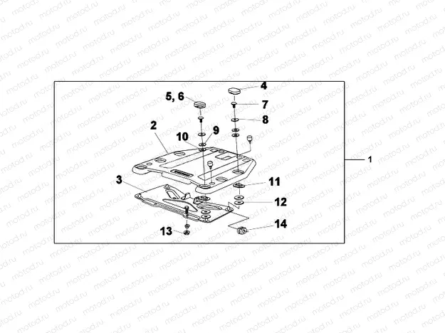 08Z-51-01 TOP BOX BRACKET
