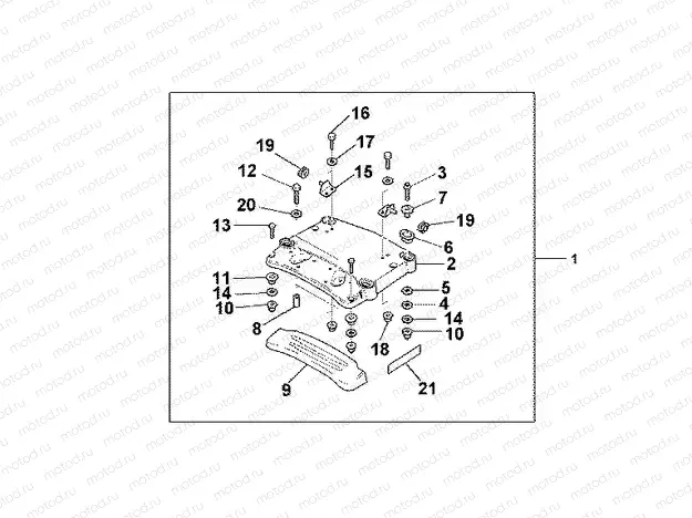 08Z-51-04 REAR CARRIER BASE