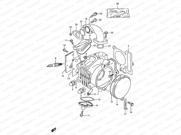 1 - CYLINDER HEAD
