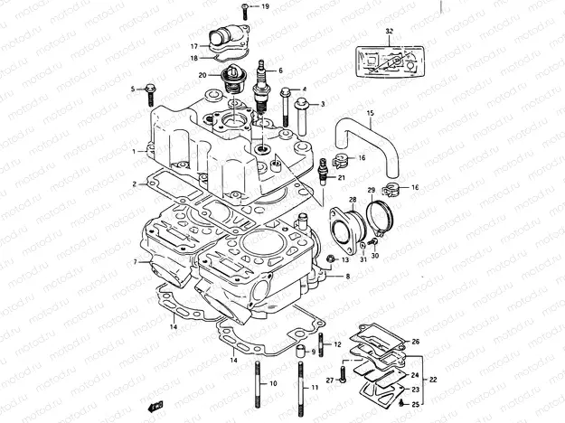 1 - CYLINDER HEAD