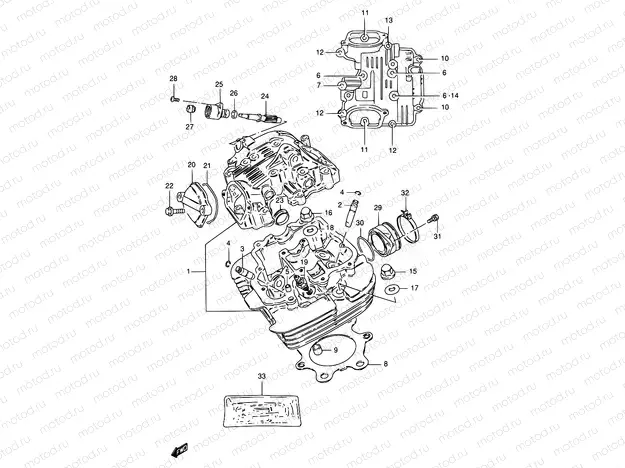 1 - CYLINDER HEAD
