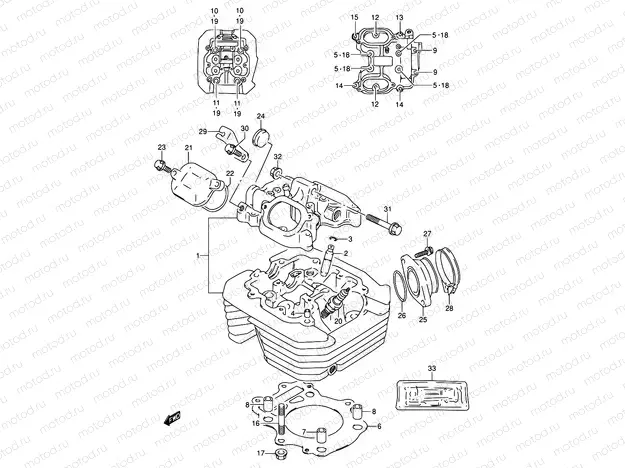 1 - CYLINDER HEAD