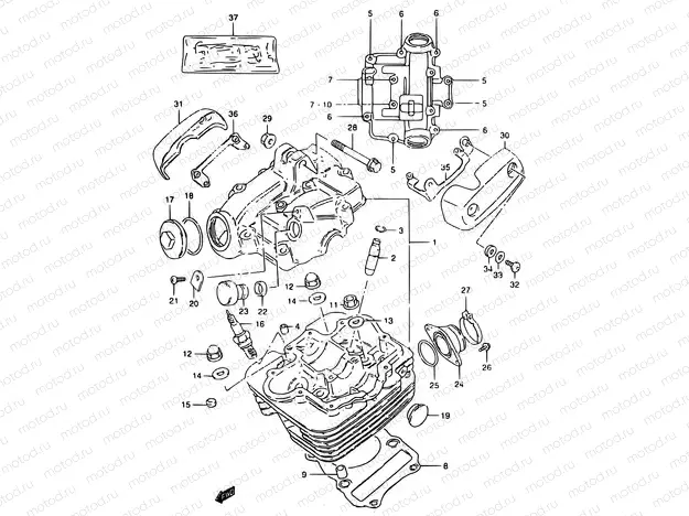 1 - CYLINDER HEAD
