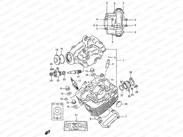 1 - CYLINDER HEAD