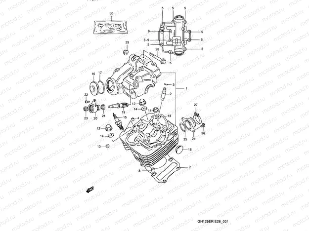 1 - CYLINDER HEAD