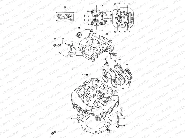 1 - CYLINDER HEAD