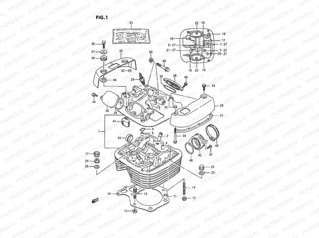 1 - CYLINDER HEAD