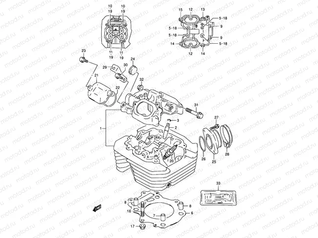 1 - CYLINDER HEAD