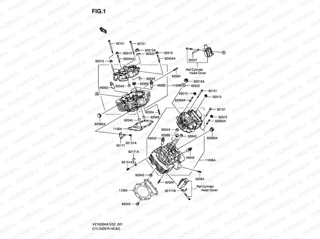 1 - CYLINDER HEAD