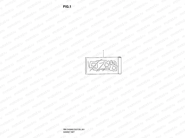 1 - GASKET SET (RM-Z450K8/K9/L0)