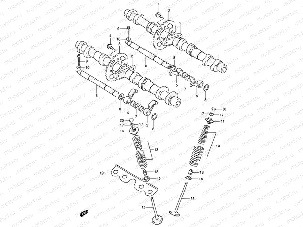 10 - CAM SHAFT / VALVE