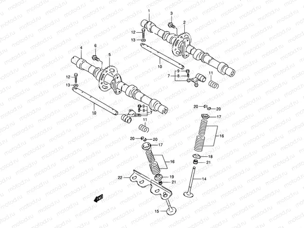 10 - CAM SHAFT - VALVE