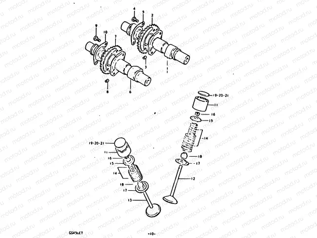 10 - CAM SHAFT - VALVE