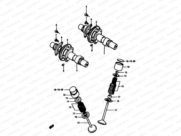 10 - CAM SHAFT-VALVE