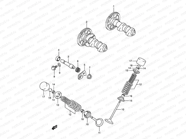 10 - CAM SHAFT - VALVE