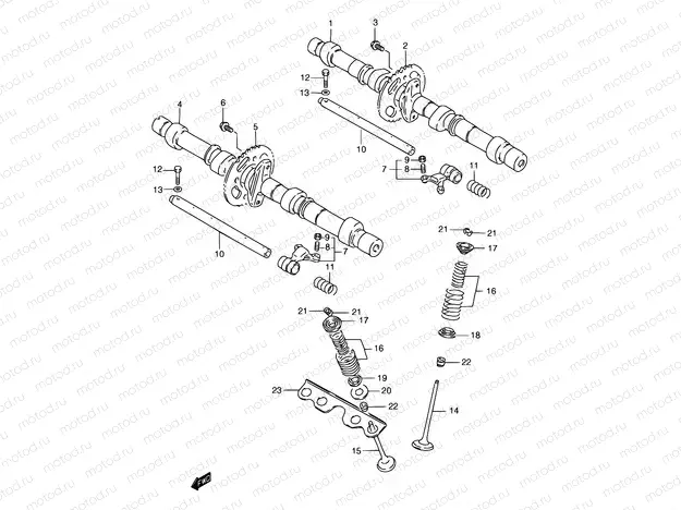 10 - CAM SHAFT / VALVE