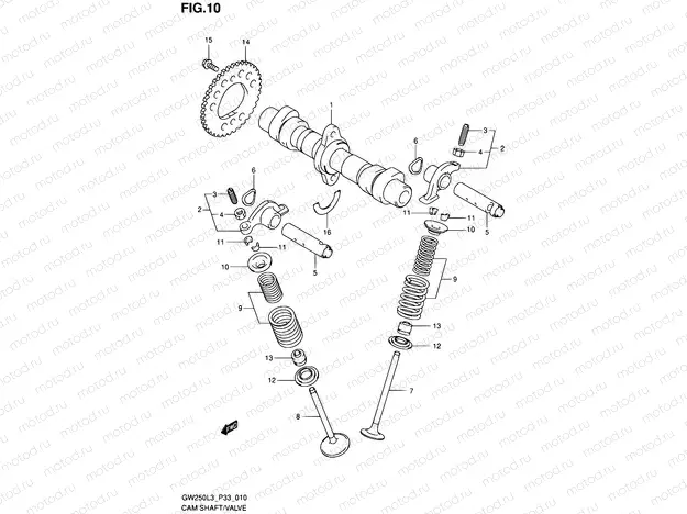 10 - CAM SHAFT/VALVE