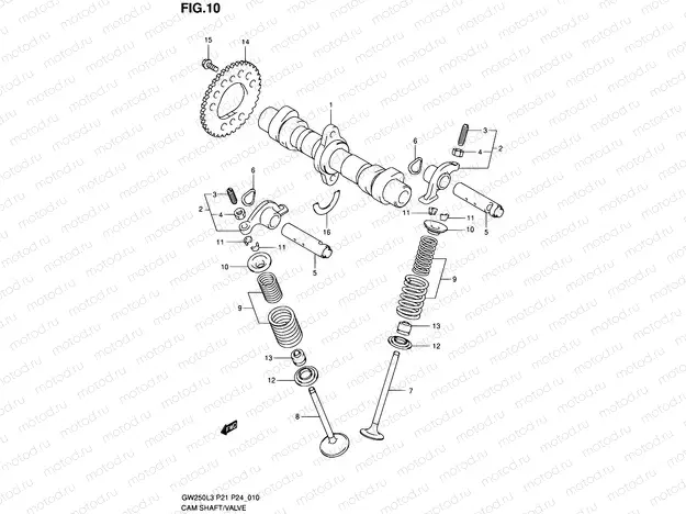 10 - CAM SHAFT/VALVE
