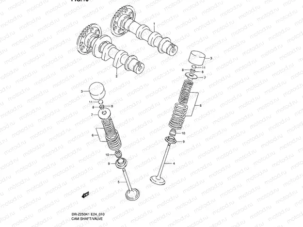 10 - CAM SHAFT/VALVE