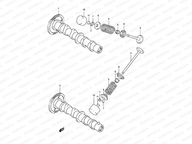 10 - CAM SHAFT/VALVE