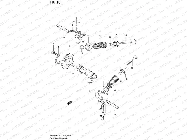 10 - CAM SHAFT/VALVE