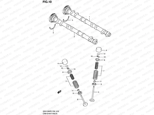 10 - CAM SHAFT/VALVE