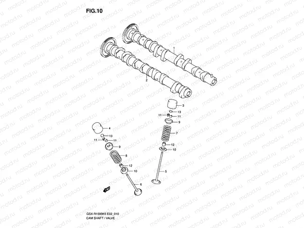 10 - CAMSHAFT - VALVE