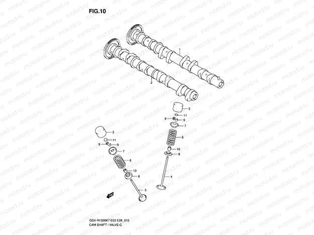 10 - CAMSHAFT - VALVE